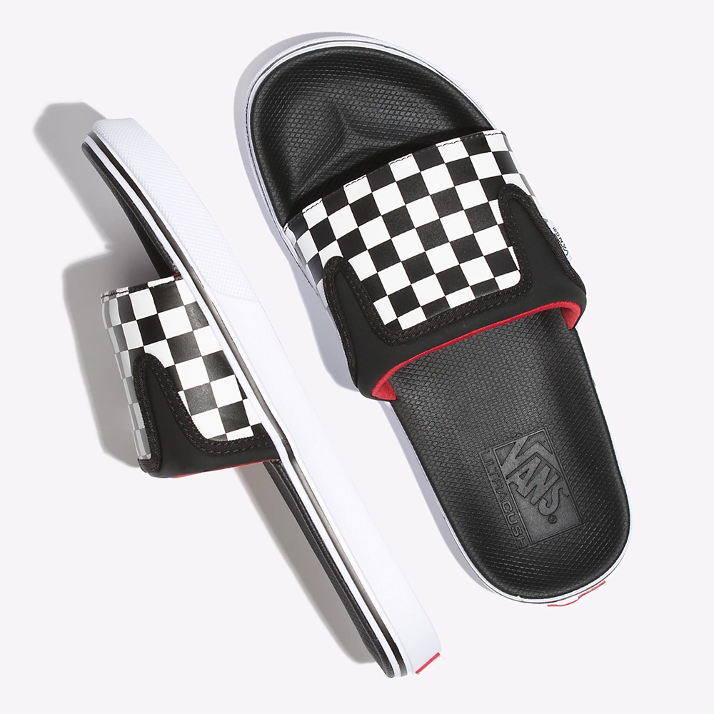 Vans Checkerboard Ultracush Slide-On Negras | VN154U2BJ47