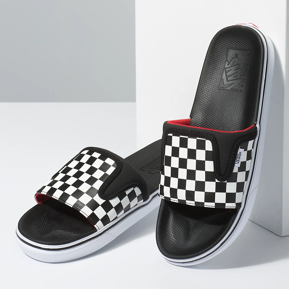 Vans Checkerboard Ultracush Slide-On Negras | VN154U2BJ47