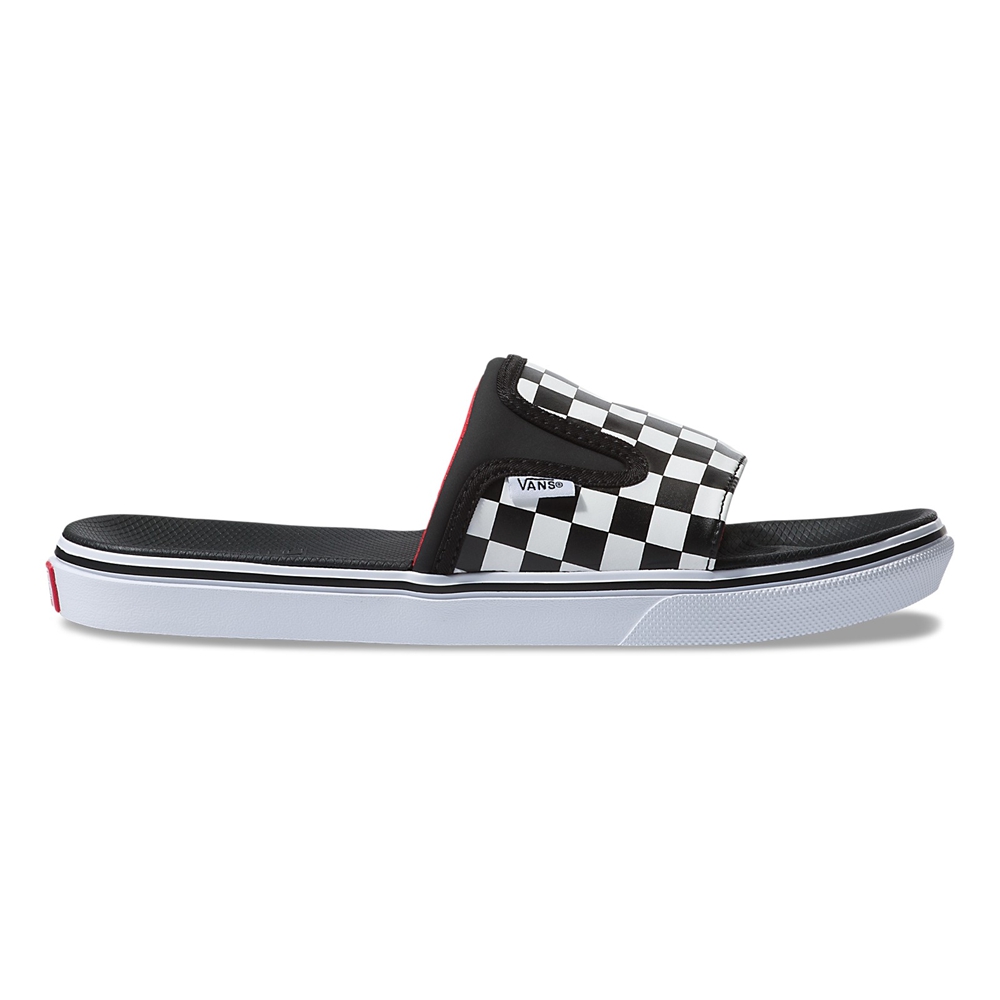 Vans Checkerboard Ultracush Slide-On Negras | VN154U2BJ47