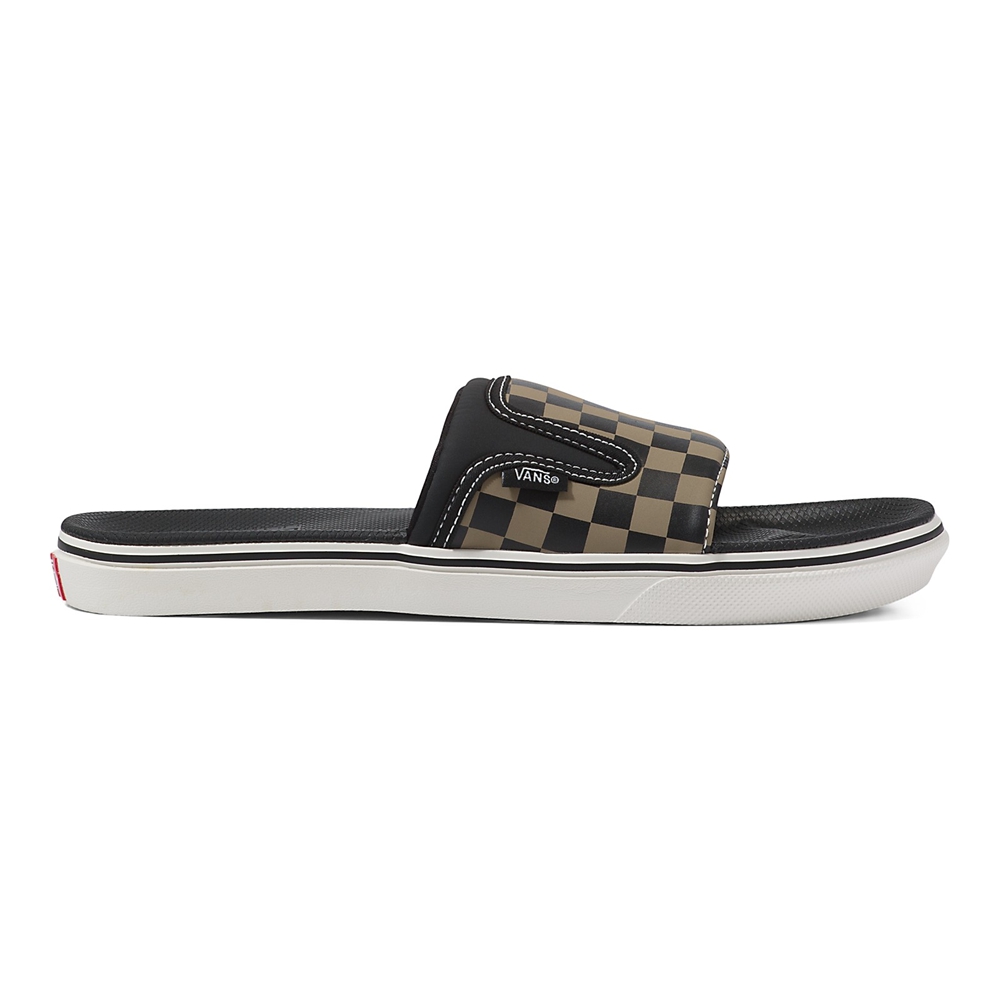 Vans Checkerboard Ultracush Slide-On Negras | VN985D2ZZ55
