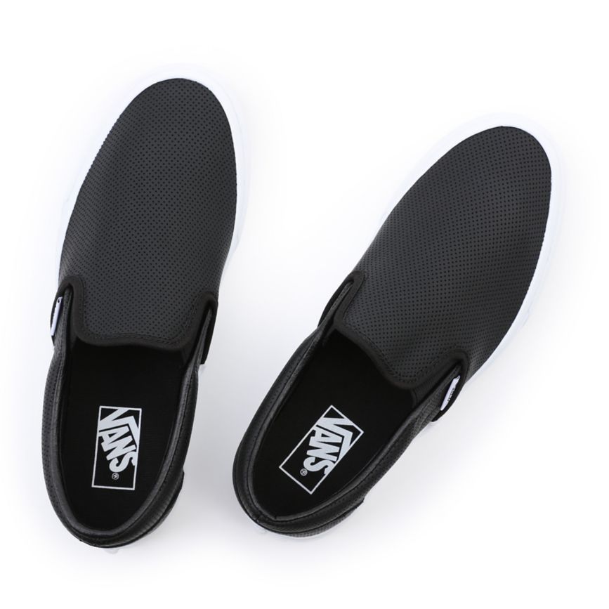 Vans Perf Cuero Classic Slip-On Negras | VN863Y1XA06