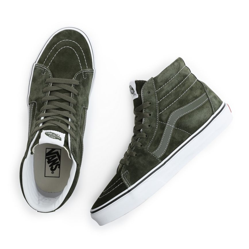 Vans Pig Suede SK8-Hi Verde Oliva | VN492Y8RG37