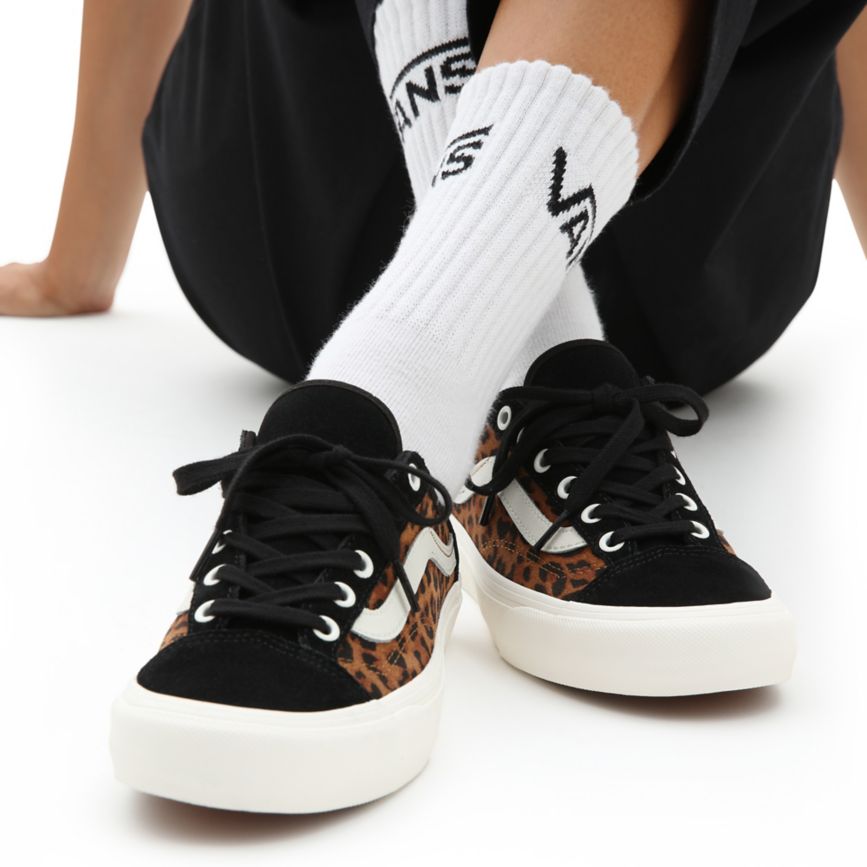 Vans Suede Leopard Estilo 36 Decon SF Blancas | VN090T1VH43