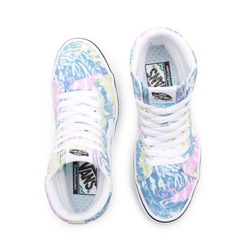 Vans Tie-Dye ComfyCush SK8-Hi Multicolor | VN028R4CL18