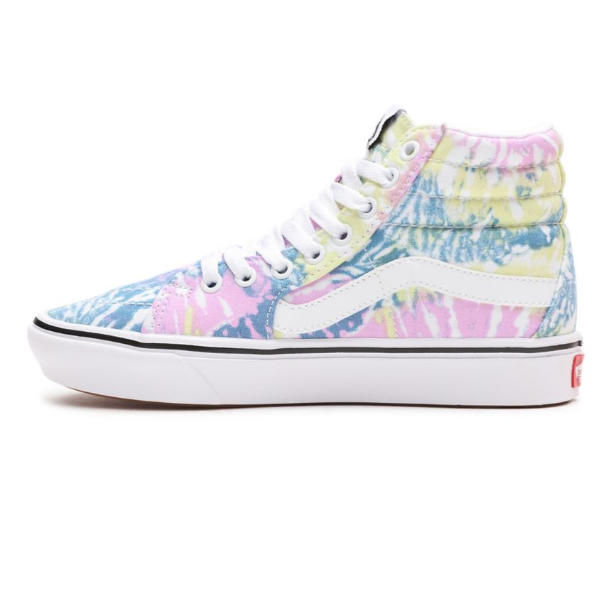 Vans Tie-Dye ComfyCush SK8-Hi Multicolor | VN028R4CL18