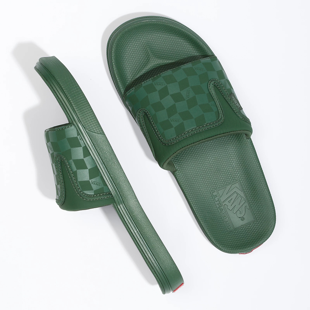 Vans UltraCush Slide-On Verde Oscuro | VN251G9IM52