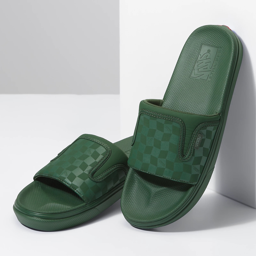 Vans UltraCush Slide-On Verde Oscuro | VN251G9IM52