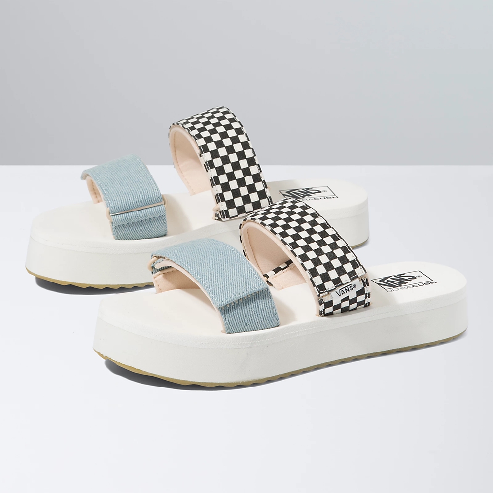 Vans Mix Match Cayucas Slide Mega Platform Blancas | VN584E0NB11